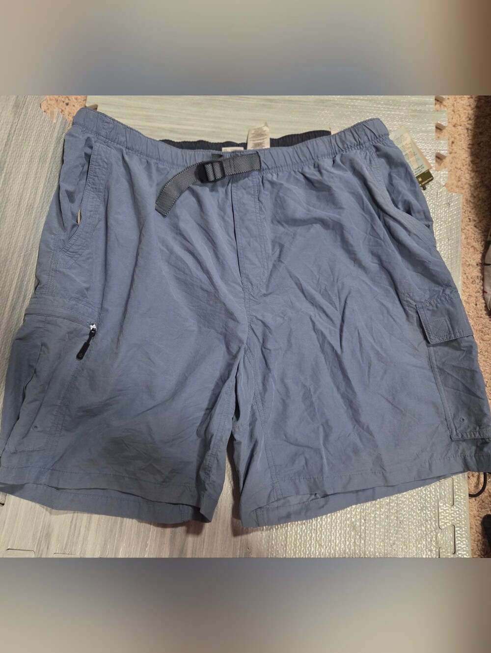 NEW Columbia Echo Canyon Cargo Hiking Blue Shorts Size XXL